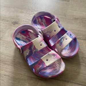 CROCS Kids Sandals - Pink and White